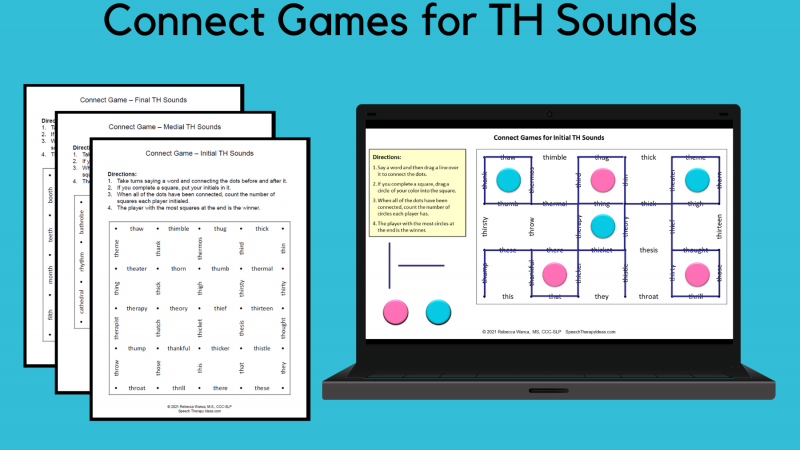 Connect Games For TH Sounds