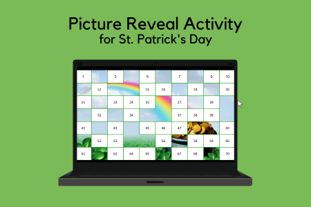 Picture Reveal Reinforcement Activity for St. Patrick's Day