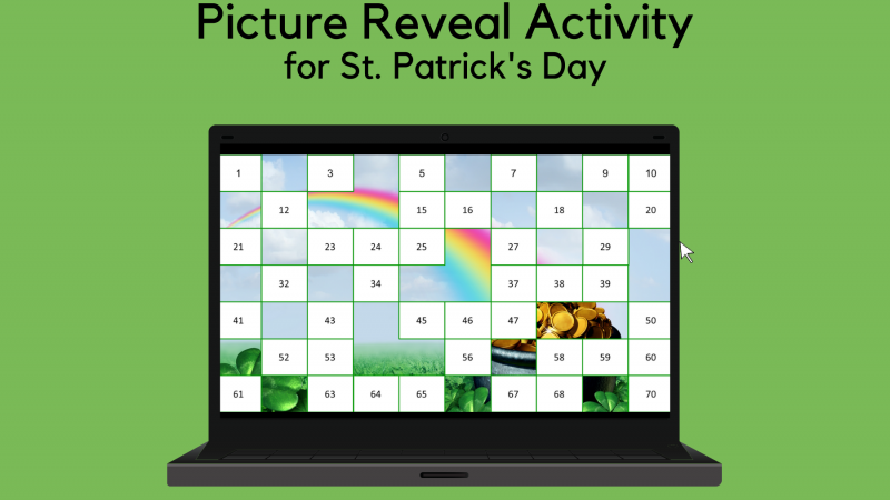 Picture Reveal Reinforcement Activity For St. Patrick’s Day