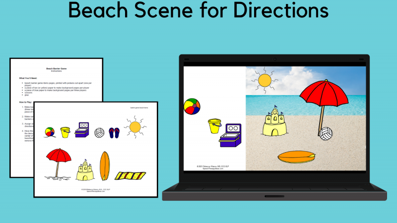 Beach Scene For Directions