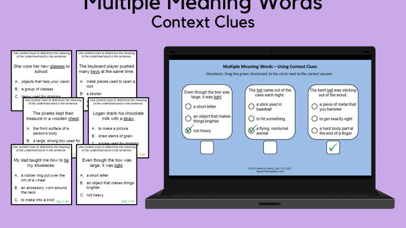 Multiple Meaning Words – Context Clues