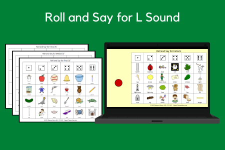 Roll and Say for L Sound