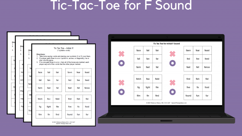 Tic Tac Toe For F Sound