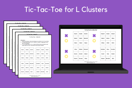 Tic-Tac-Toe for L Clusters