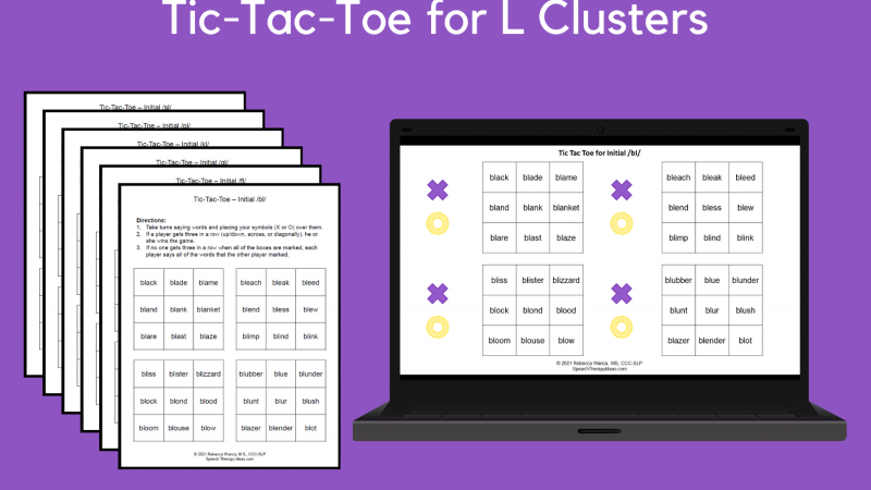 Tic Tac Toe For L Clusters