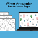 Winter Articulation Reinforcement Pages