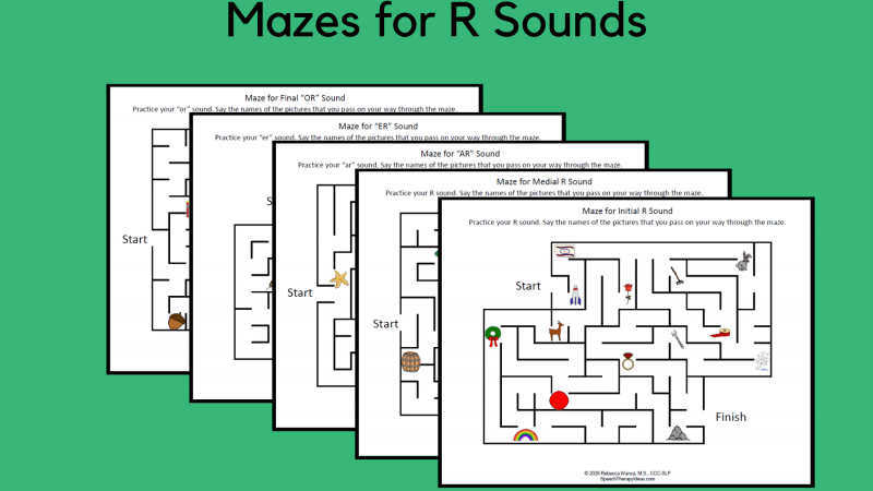 Mazes For R Sounds