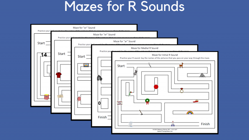Mazes For R Sounds