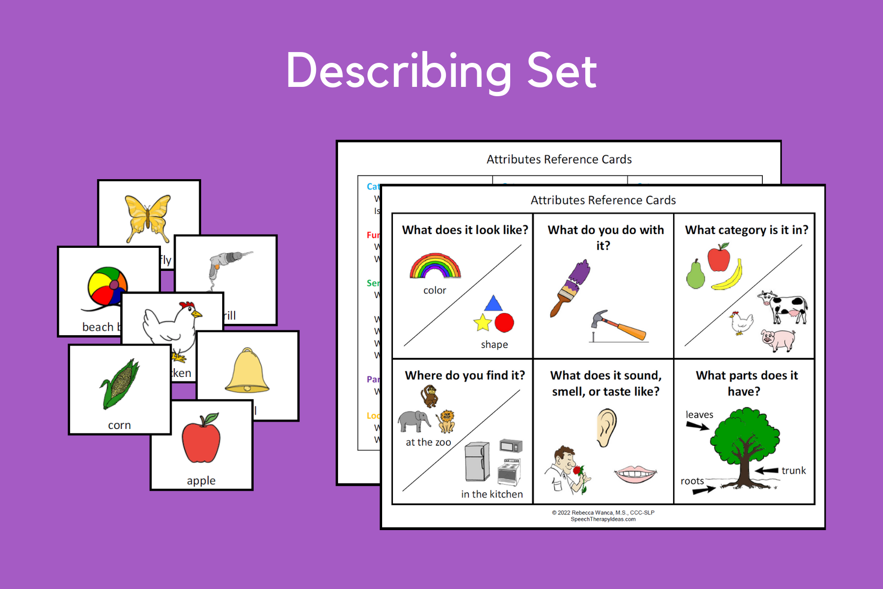 Describing Set – Reference And Picture Cards