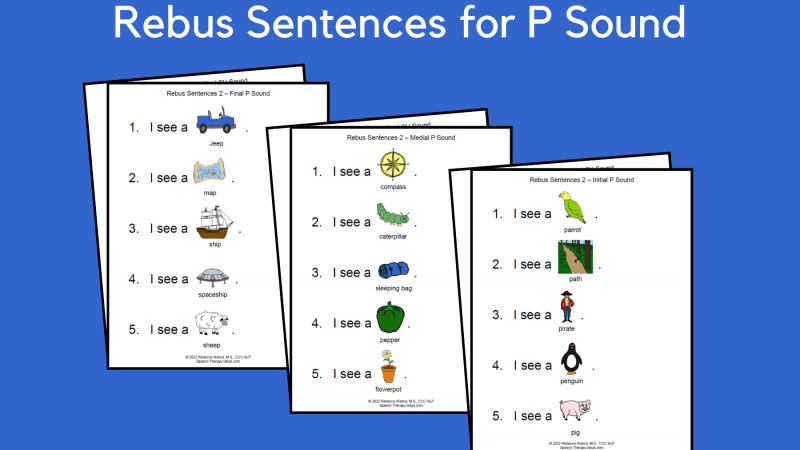 Rebus Sentences For P Sound