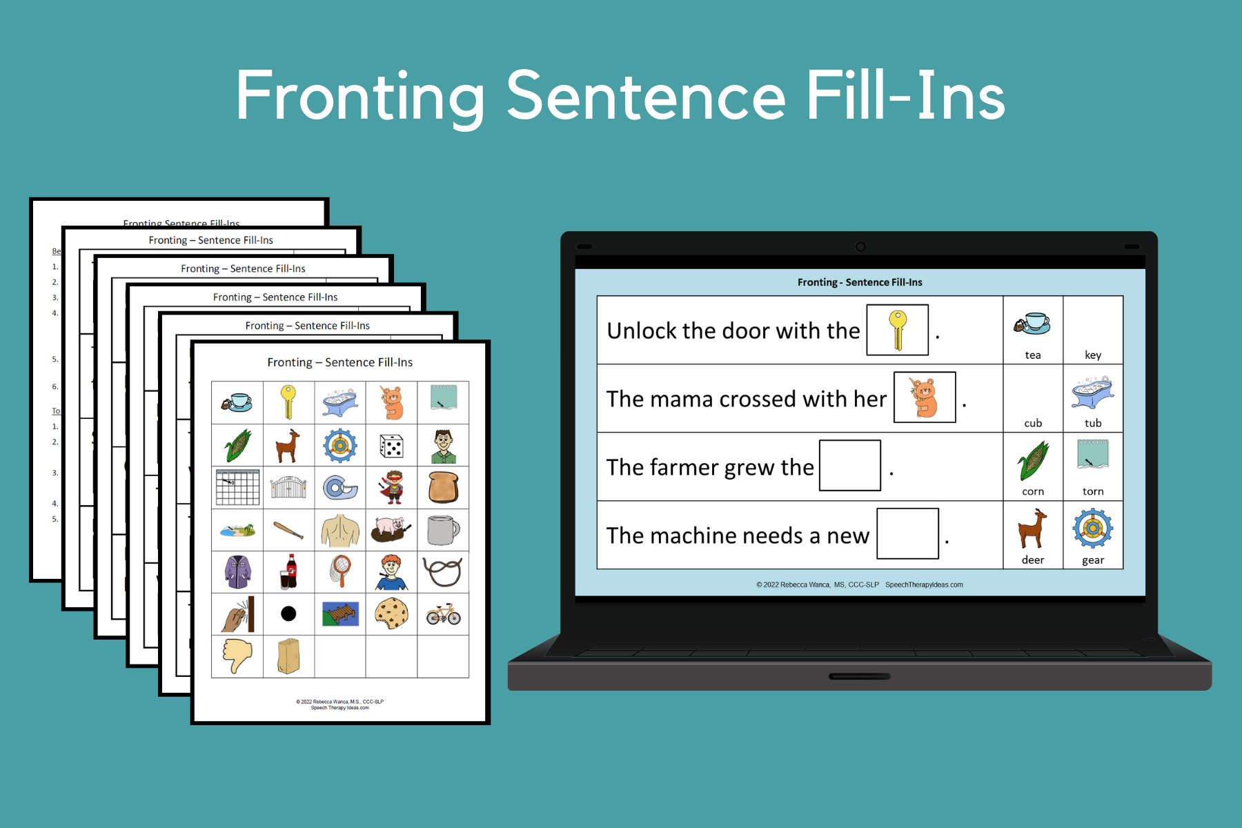 Fronting Sentence Fill-Ins