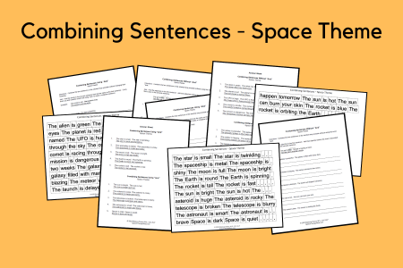 Combining Sentences - Space Theme