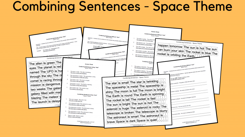 Combining Sentences – Space Theme