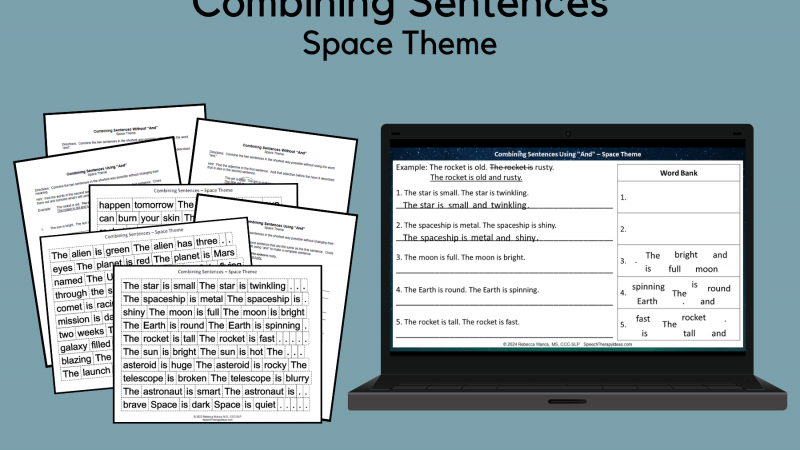 Combining Sentences – Space Theme
