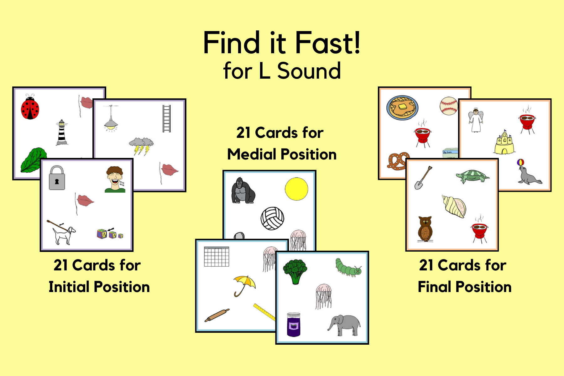 Find It Fast Game for L Sound