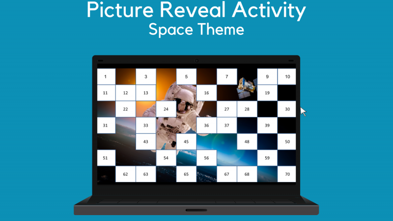 Picture Reveal Activity – Space Theme