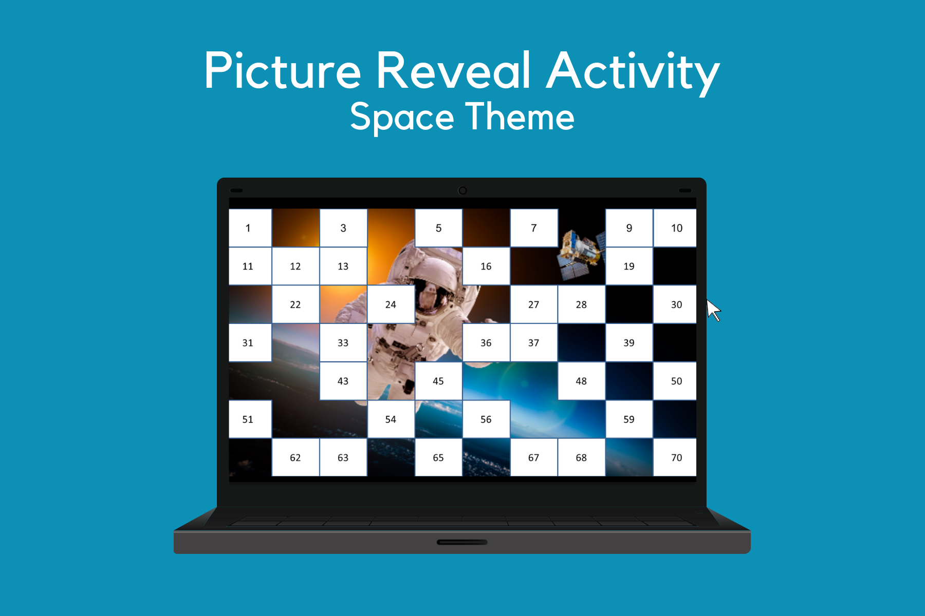 Picture Reveal Activity – Space Theme