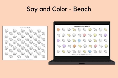 Say and Color - Beach