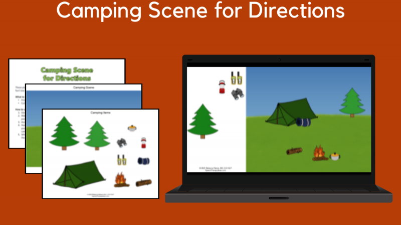Camping Scene For Directions