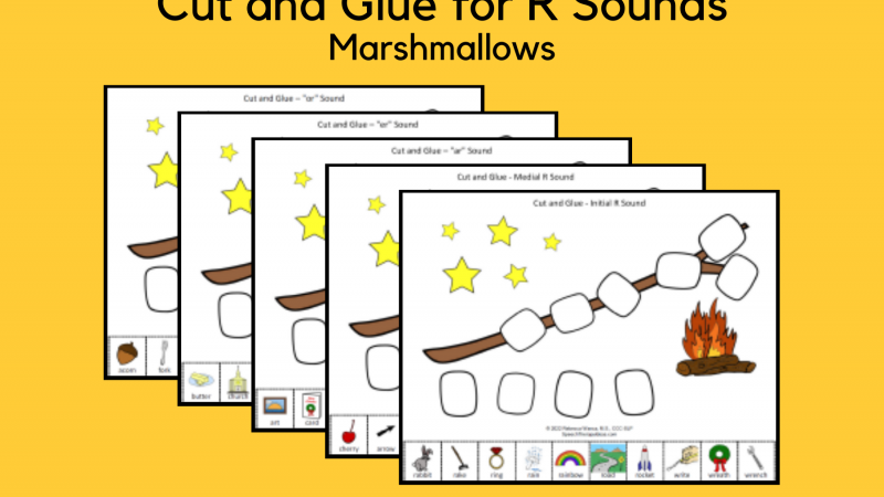 Cut And Glue For R Sounds – Marshmallow