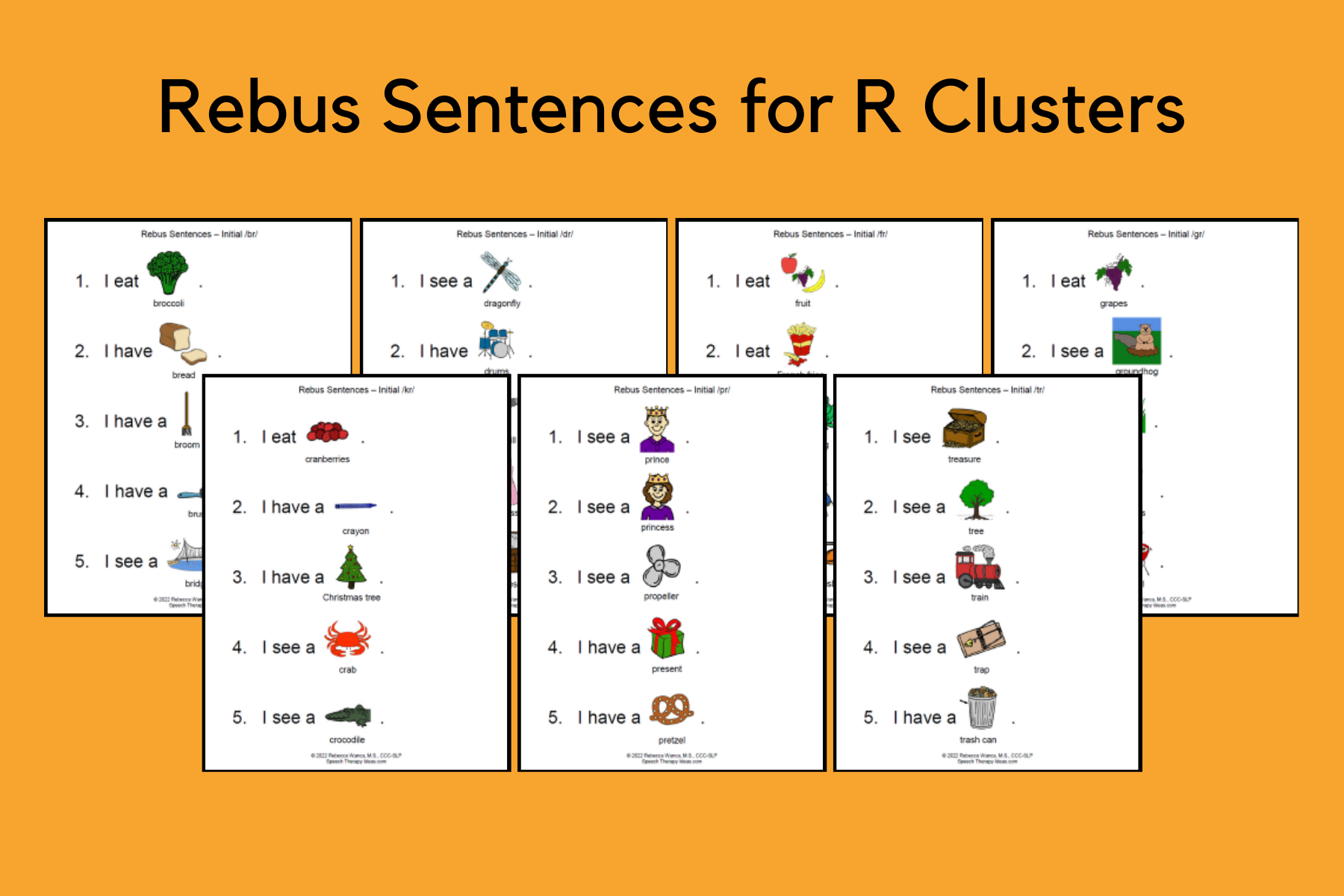 Rebus Sentences for R Clusters