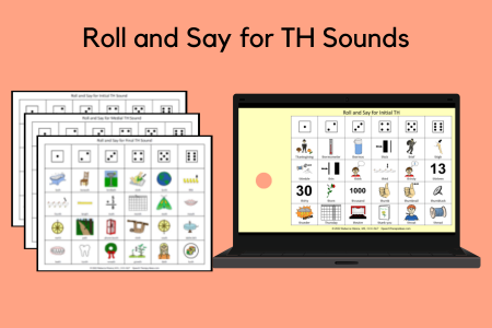 Roll and Say for TH Sounds