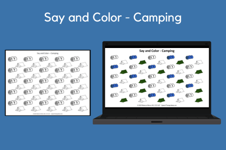Say and Color - Camping