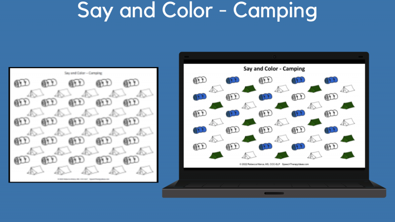 Say And Color – Camping