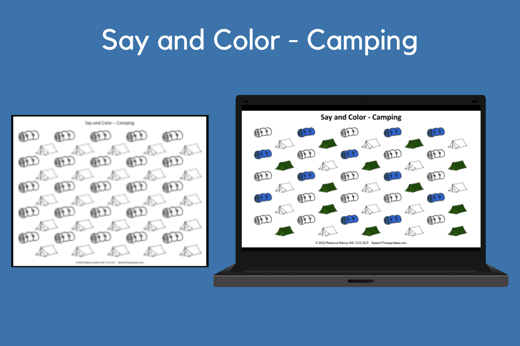 Say and Color – Camping
