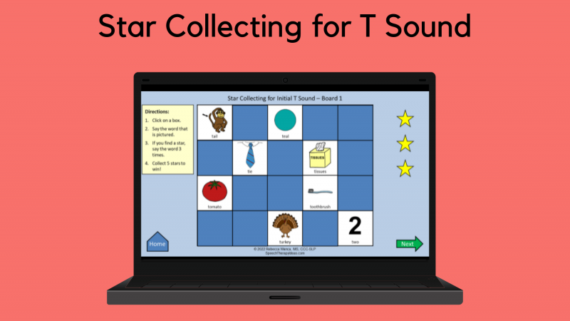 Star Collecting For T Sound
