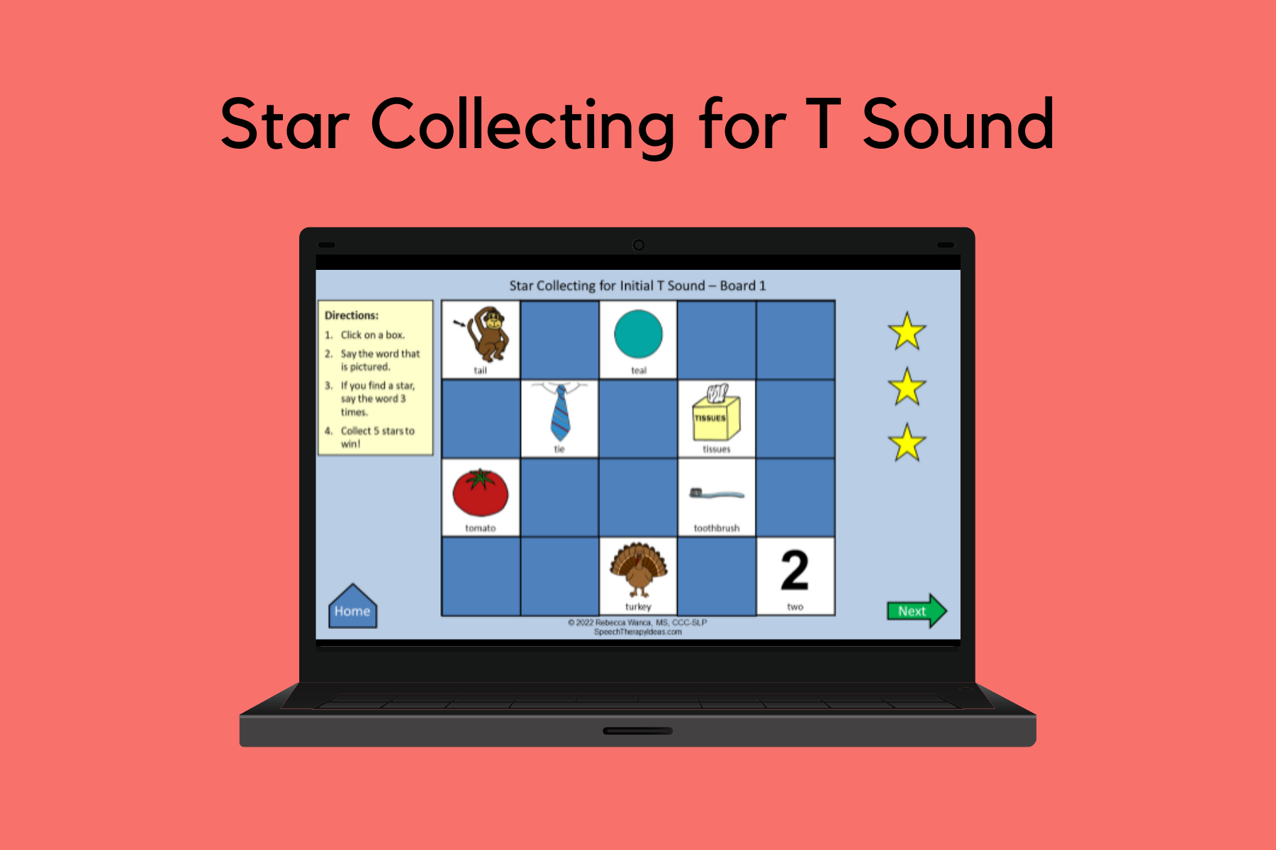Star Collecting for T Sound