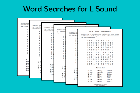 Word Search for L Sound