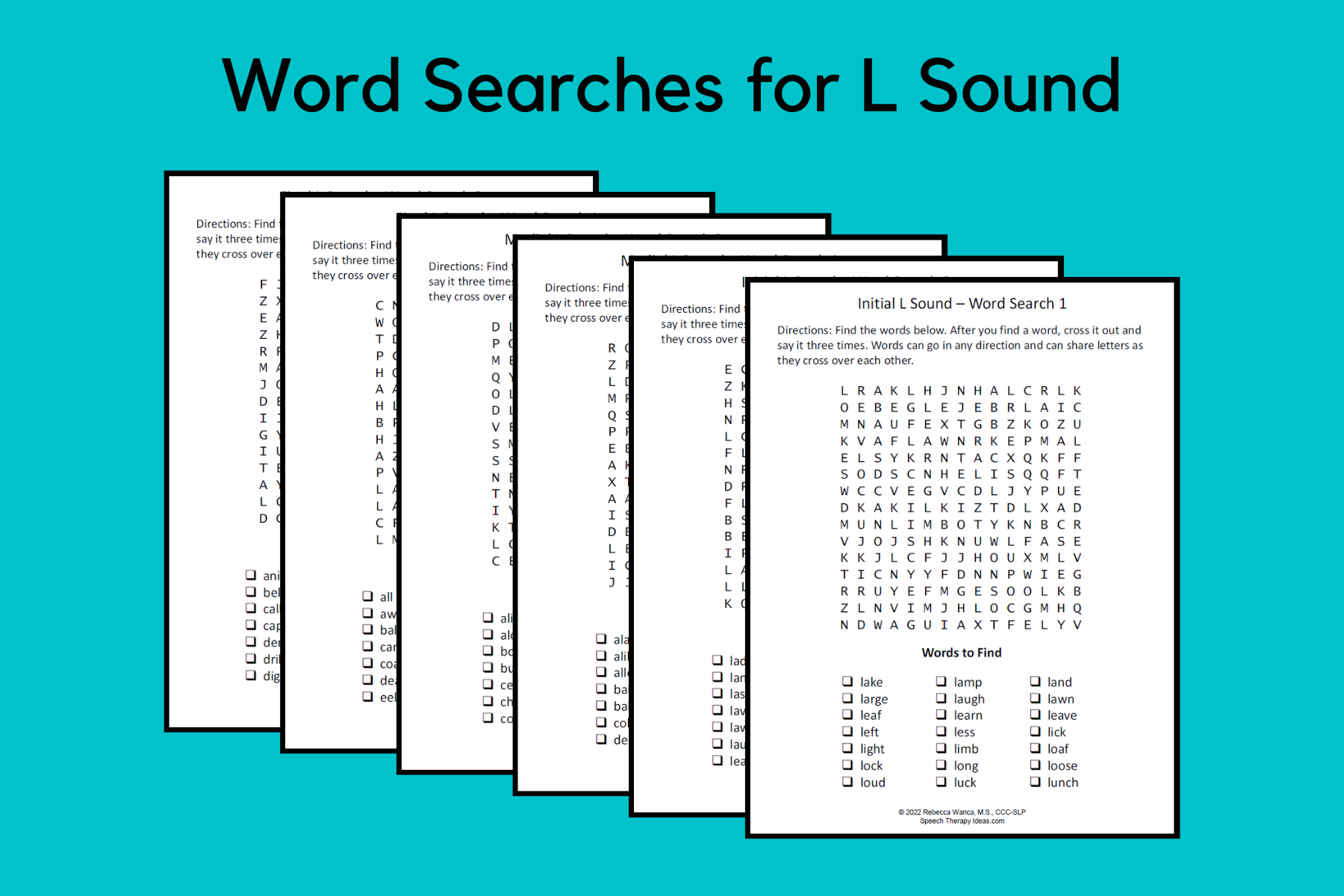 Word Searches For L Sound