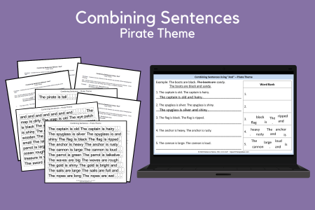Combining Sentences - Pirate Theme