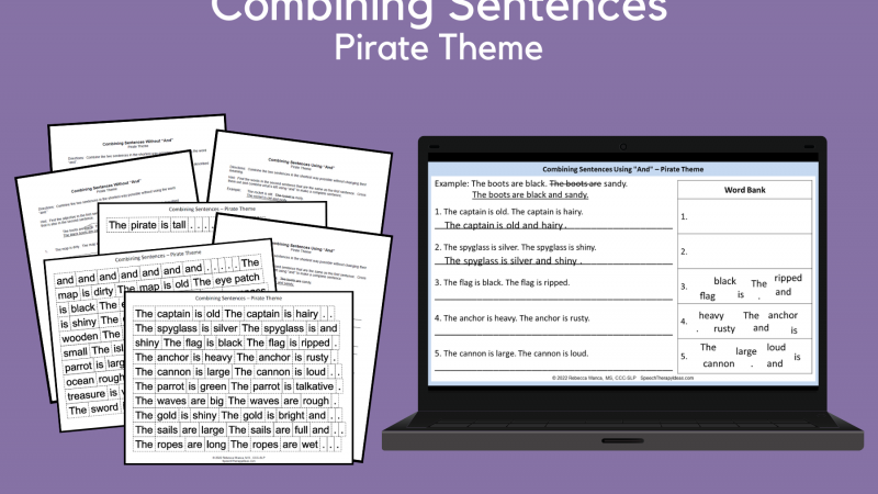 Combining Sentences – Pirate Theme