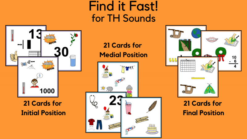 Find It Fast Game For TH Sounds