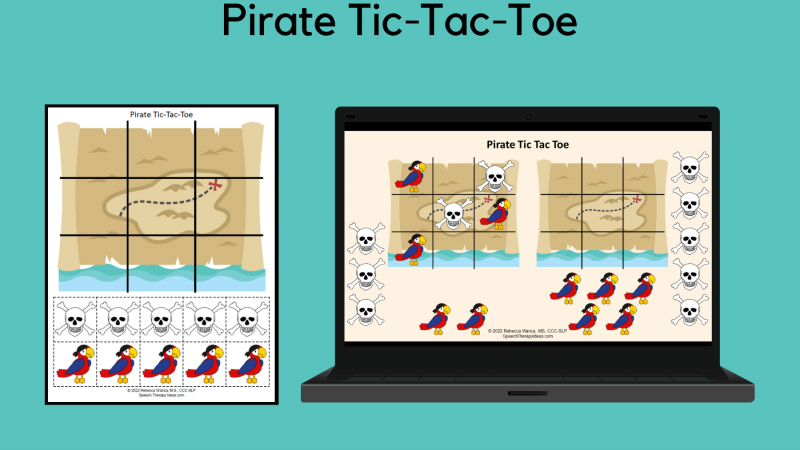 Pirate Tic Tac Toe Reinforcement Activity