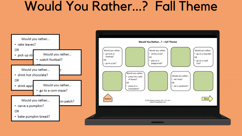 Would You Rather…? Fall Theme