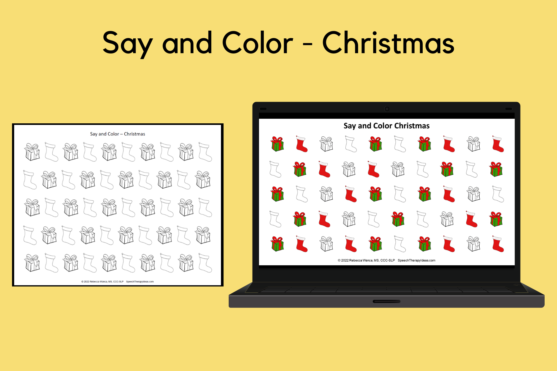 Say and Color – Christmas