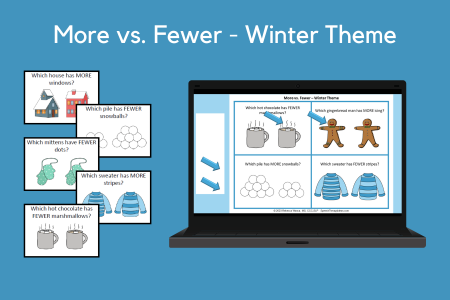 More vs. Fewer - Winter Theme