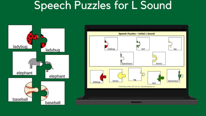 Speech Puzzles For L Sound