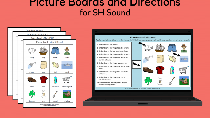 Picture Boards And Direction Following For SH Sound