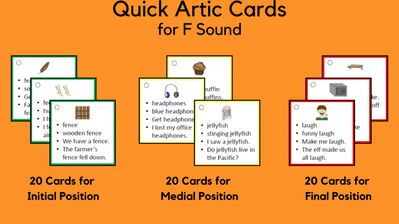 Quick Artic Cards For F Sound