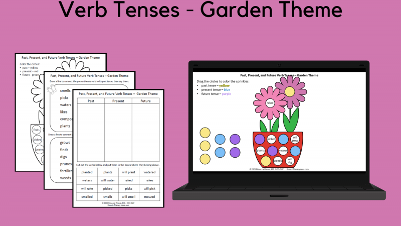 Verb Tenses – Garden Theme