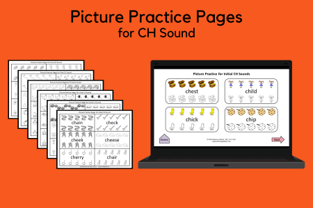 Picture Practice Pages for CH Sound