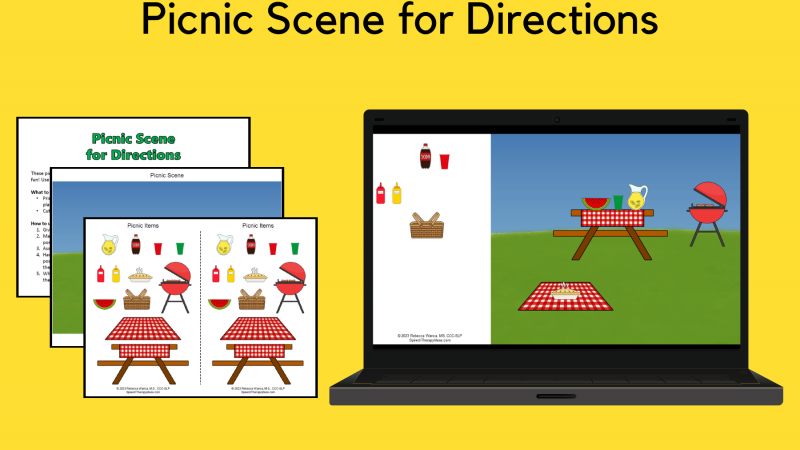 Picnic Scene For Directions