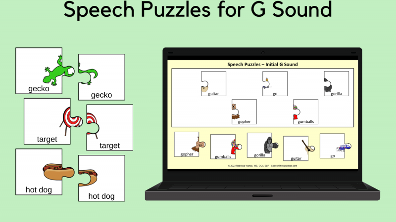 Speech Puzzles For G Sound