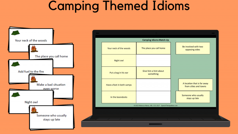 Camping Themed Idioms