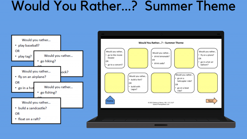 Would You Rather…? Summer Theme