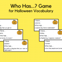 Who Has…? Game Cards For Halloween